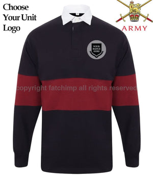 British Army Units Panelled Rugby Shirt