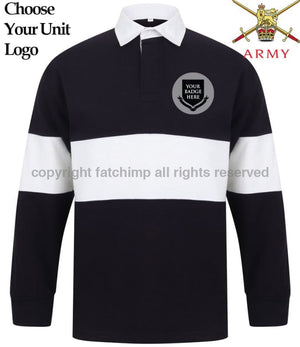 British Army Units Panelled Rugby Shirt