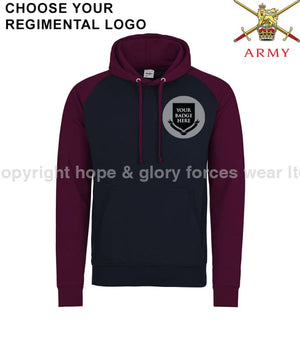 British Army Units Regimental Baseball Hoodie