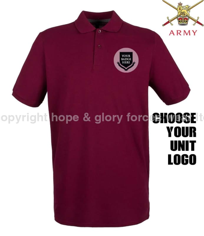 BRITISH ARMY UNITS Regimental Embroidered Polo Shirt