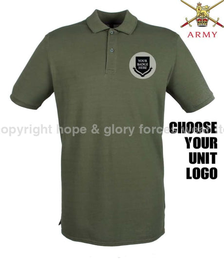 BRITISH ARMY UNITS Regimental Embroidered Polo Shirt