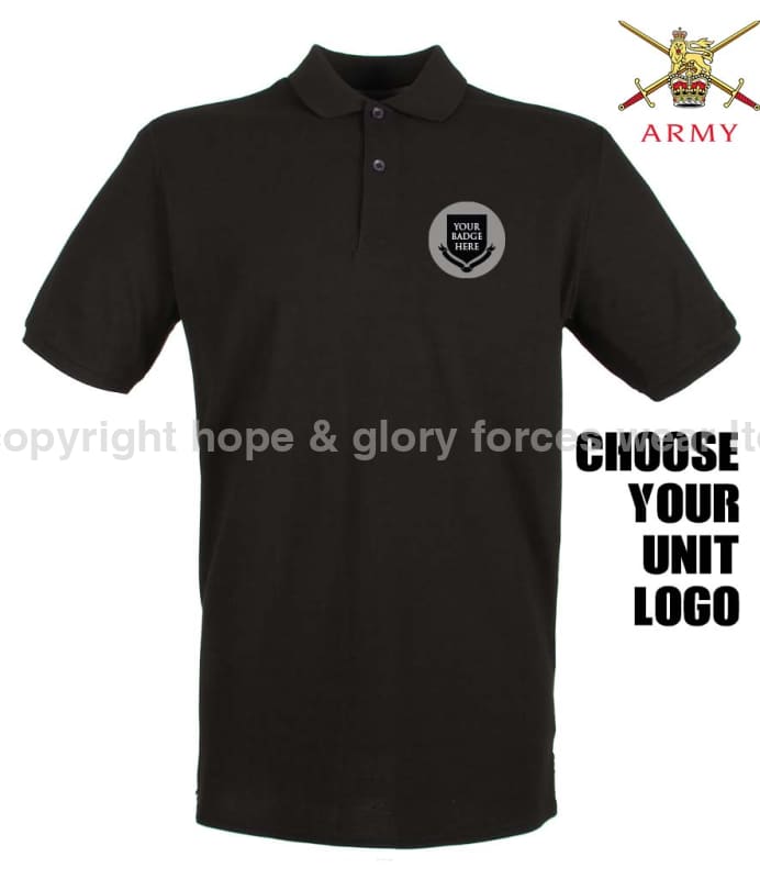 BRITISH ARMY UNITS Regimental Embroidered Polo Shirt