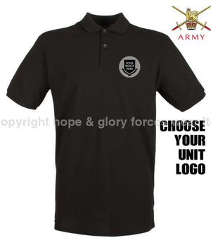 BRITISH ARMY UNITS Regimental Embroidered Polo Shirt