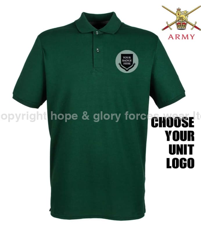 BRITISH ARMY UNITS Regimental Embroidered Polo Shirt