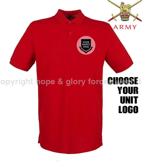 BRITISH ARMY UNITS Regimental Embroidered Polo Shirt