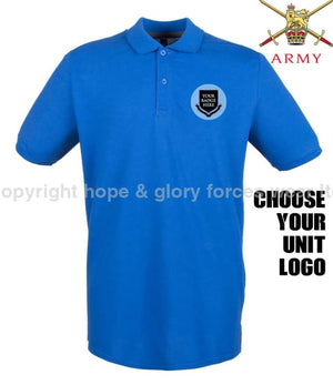 BRITISH ARMY UNITS Regimental Embroidered Polo Shirt