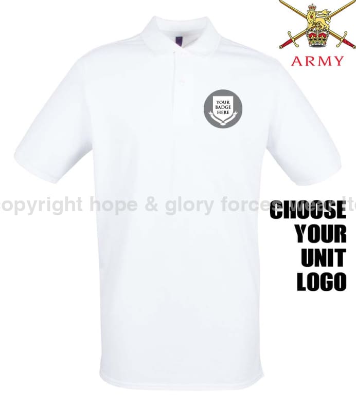 BRITISH ARMY UNITS Regimental Embroidered Polo Shirt