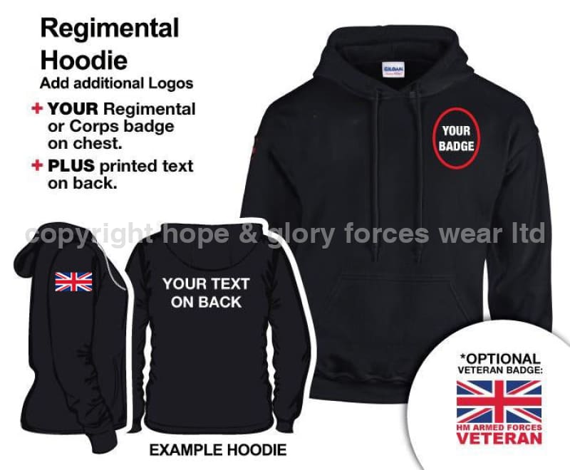 British Army Units Regimental Hoodie