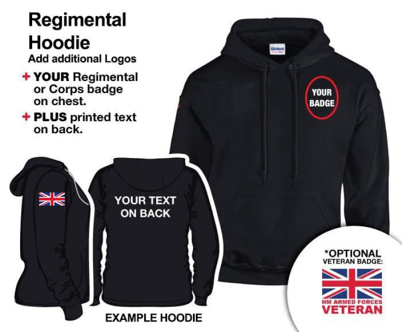 British Army Units Regimental Hoodie