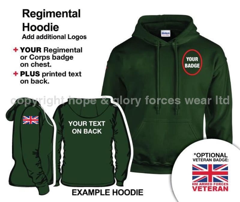 British Army Units Regimental Hoodie