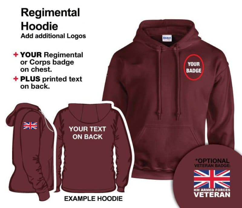 British Army Units Regimental Hoodie