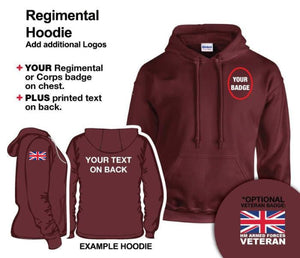 British Army Units Regimental Hoodie