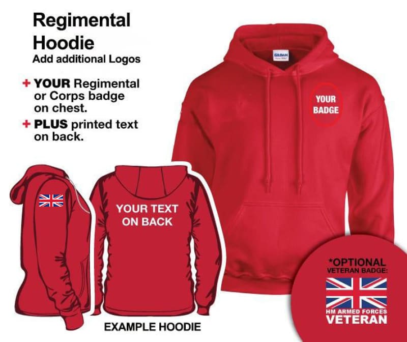 British Army Units Regimental Hoodie