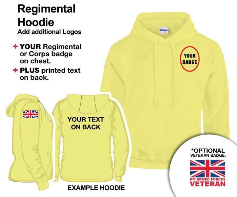 British Army Units Regimental Hoodie