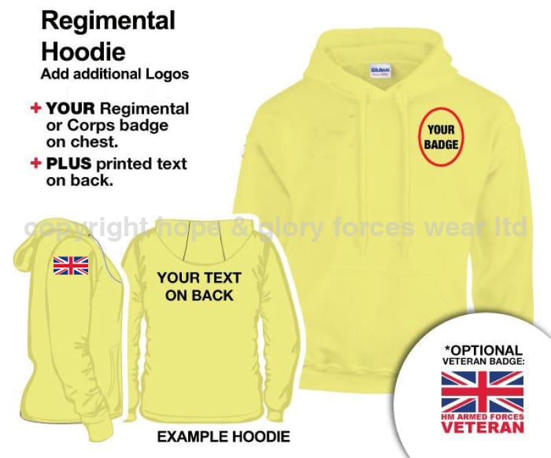 British Army Units Regimental Hoodie