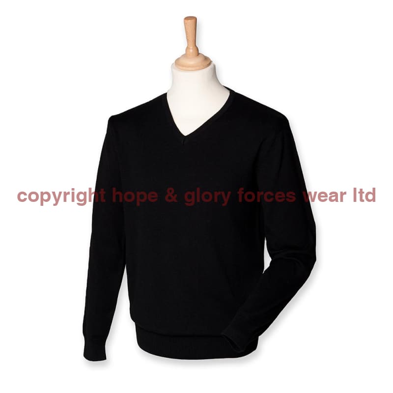 British Army UNITS Regimental Lightweight V Neck Sweater