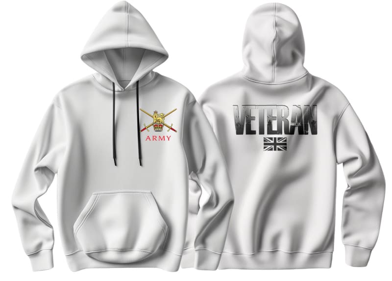 British Army Veteran Double Side Printed Hoodie