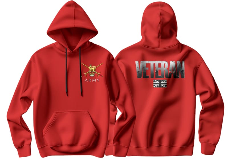 British Army Veteran Double Side Printed Hoodie