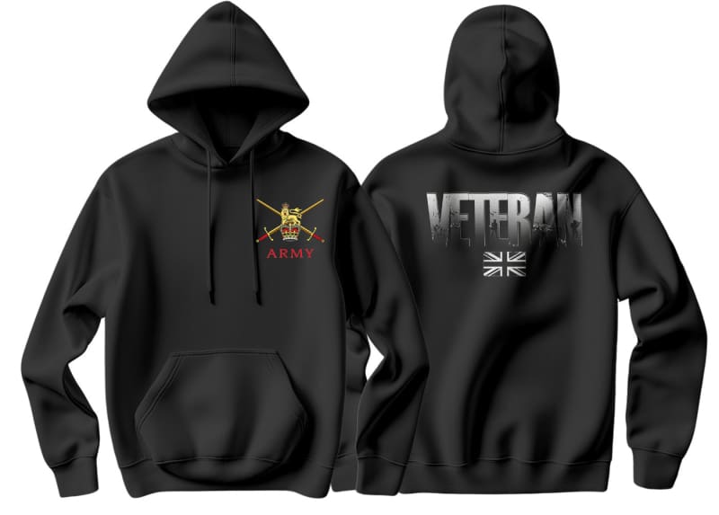 British Army Veteran Double Side Printed Hoodie