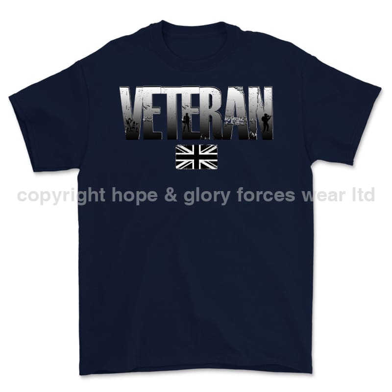 British Army Veteran Printed T-Shirt