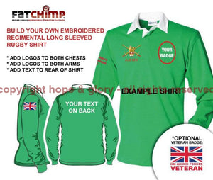 Rugby Shirts - British Regiments Long Sleeve Rugby Shirt - Build Your Own Shirt