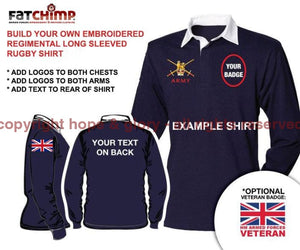 Rugby Shirts - British Regiments Long Sleeve Rugby Shirt - Build Your Own Shirt