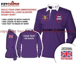 Rugby Shirts - British Regiments Long Sleeve Rugby Shirt - Build Your Own Shirt