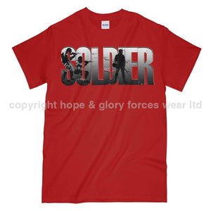 British Soldier Printed T-Shirt Small - 34/36’’ / Red