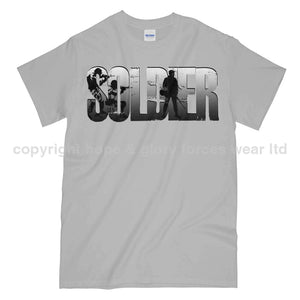 Soldier Printed T - Shirt Small - 34/36’ / Sports Grey