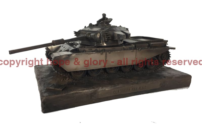 Military Statue - Centurion Mk5 Main Battle Tank Cold Cast Bronze Military Statue