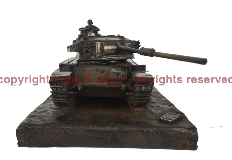 Military Statue - Centurion Mk5 Main Battle Tank Cold Cast Bronze Military Statue