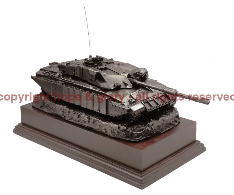 CHALLENGER 1 Gulf War Chobham Armoured Cold Cast Bronze Tank