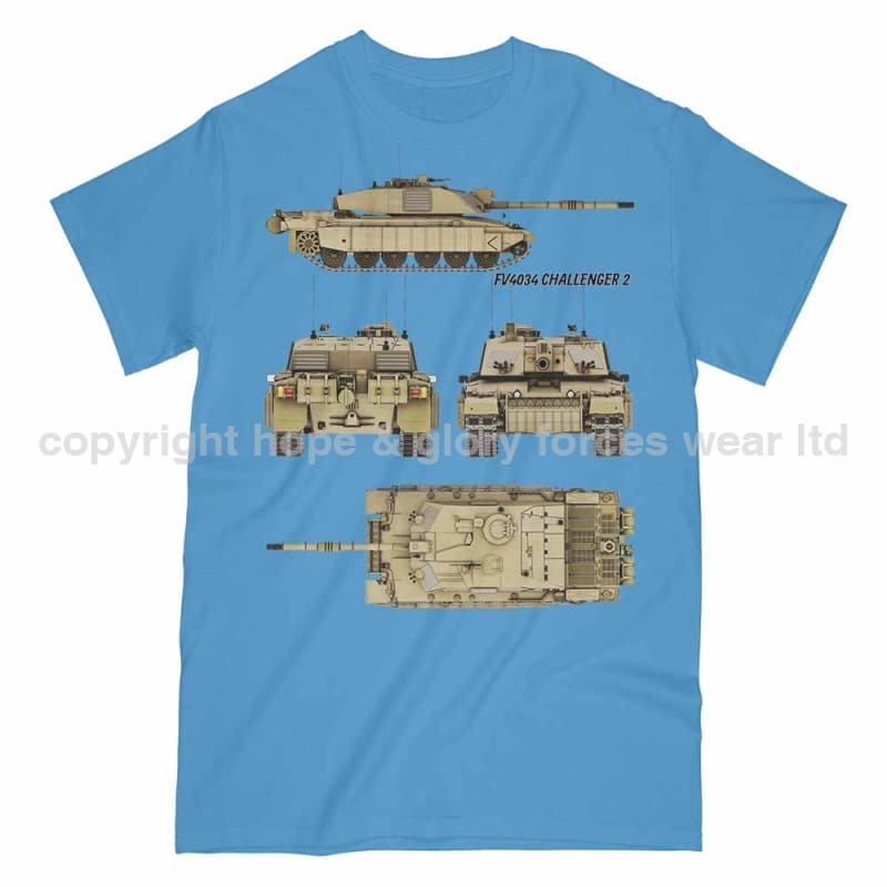 Challenger 2 British Tank Printed T-Shirt