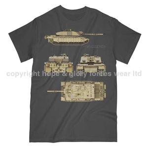 Challenger 2 British Tank Printed T-Shirt