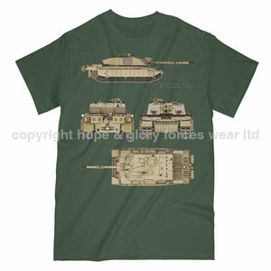 Challenger 2 British Tank Printed T-Shirt