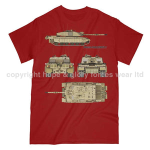 Challenger 2 British Tank Printed T-Shirt