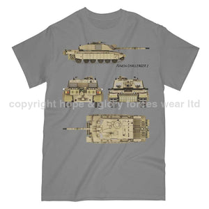 Challenger 2 British Tank Printed T-Shirt