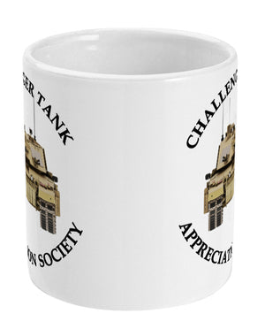 Challenger 2 Tank Appreciation Society Ceramic Mug