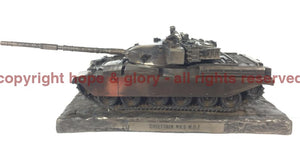 Military Statue - Chieftain Mark 5 Main Battle Tank Cold Cast Bronze Statue