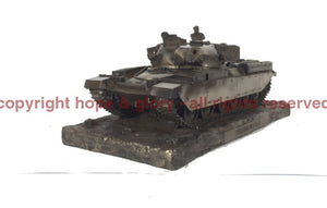 Military Statue - Chieftain Mark 5 Main Battle Tank Cold Cast Bronze Statue