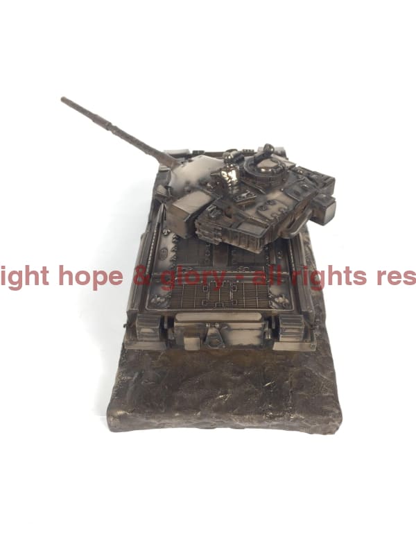 Military Statue - Chieftain Mark 5 Main Battle Tank Cold Cast Bronze Statue