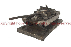 Military Statue - Chieftain Mark 5 Main Battle Tank Cold Cast Bronze Statue