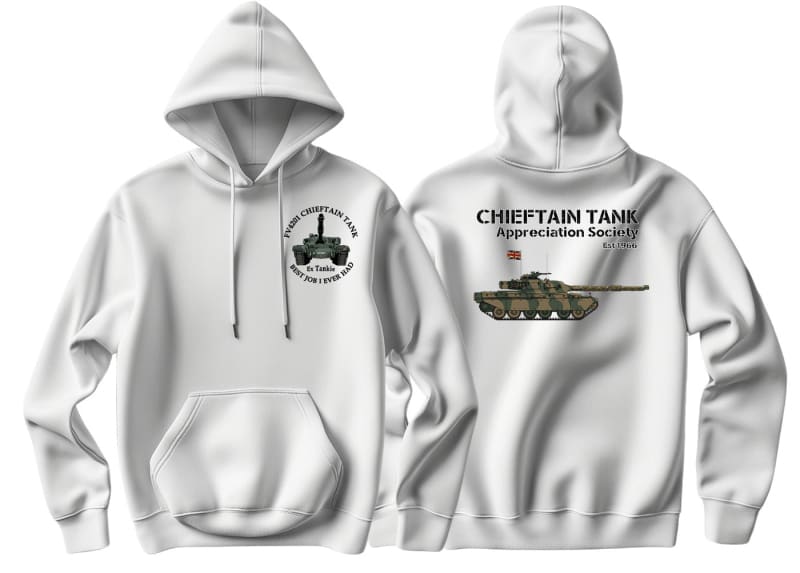 Chieftain Tank Appreciation Society Double Side Printed Hoodie