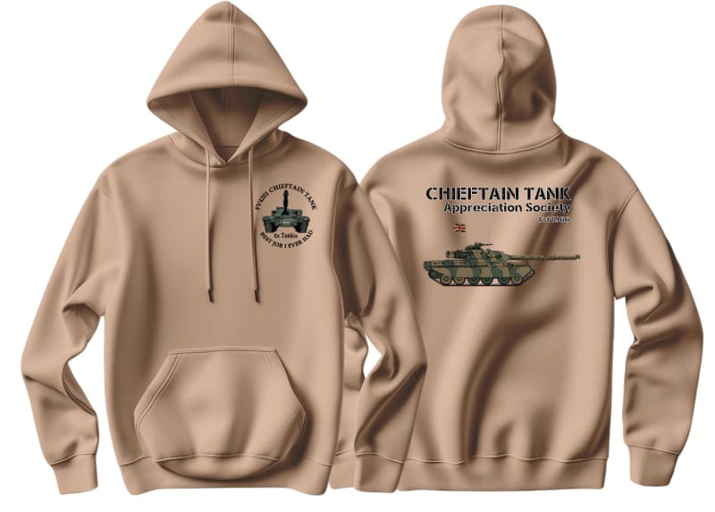 Chieftain Tank Appreciation Society Double Side Printed Hoodie