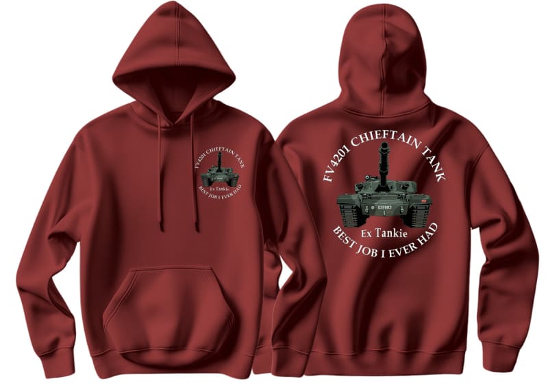 Chieftain Tank 'Best Job I Ever Had' Double Side Printed Hoodie