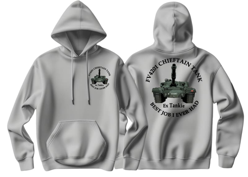 Chieftain Tank 'Best Job I Ever Had' Double Side Printed Hoodie