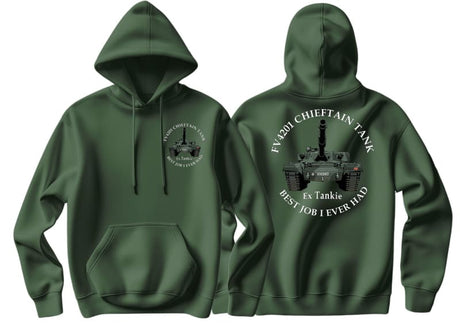 Chieftain Tank 'Best Job I Ever Had' Double Side Printed Hoodie