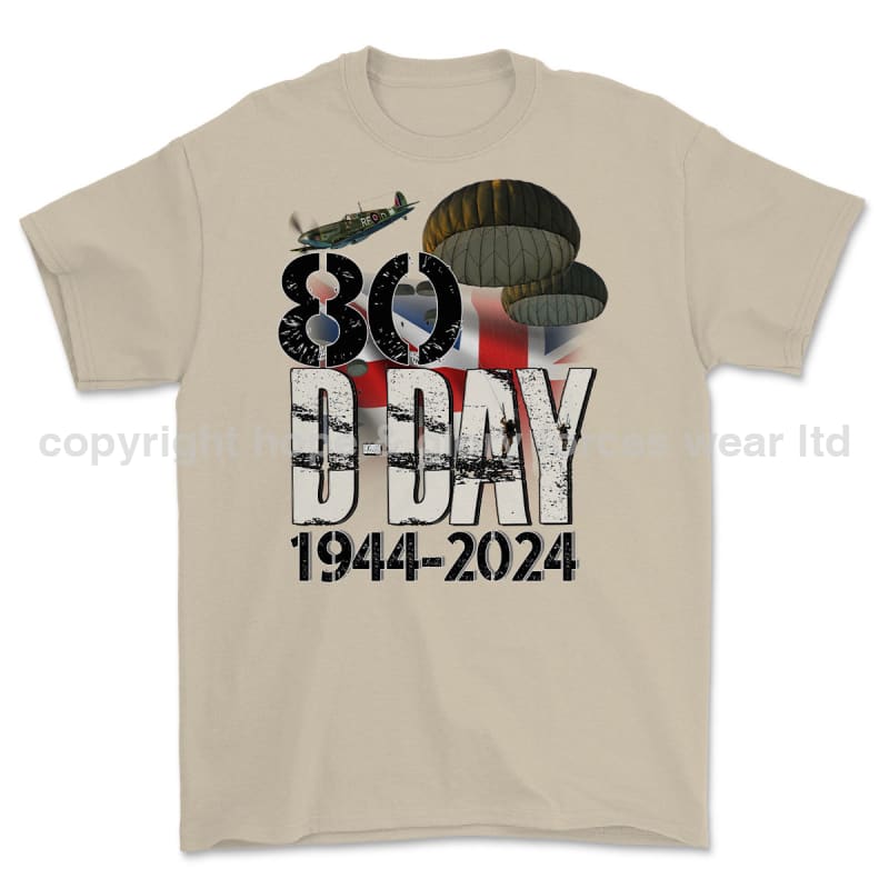 D-Day 80 Commemorative Printed T-Shirt