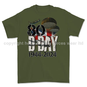 D-Day 80 Commemorative Printed T-Shirt