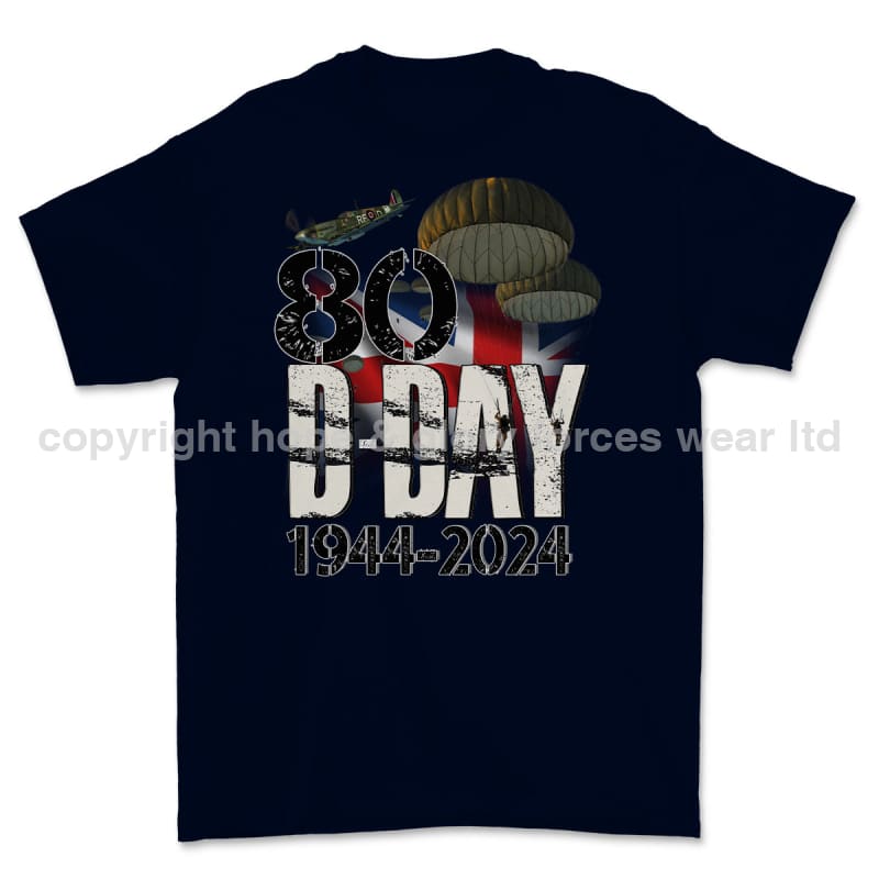 D-Day 80 Commemorative Printed T-Shirt